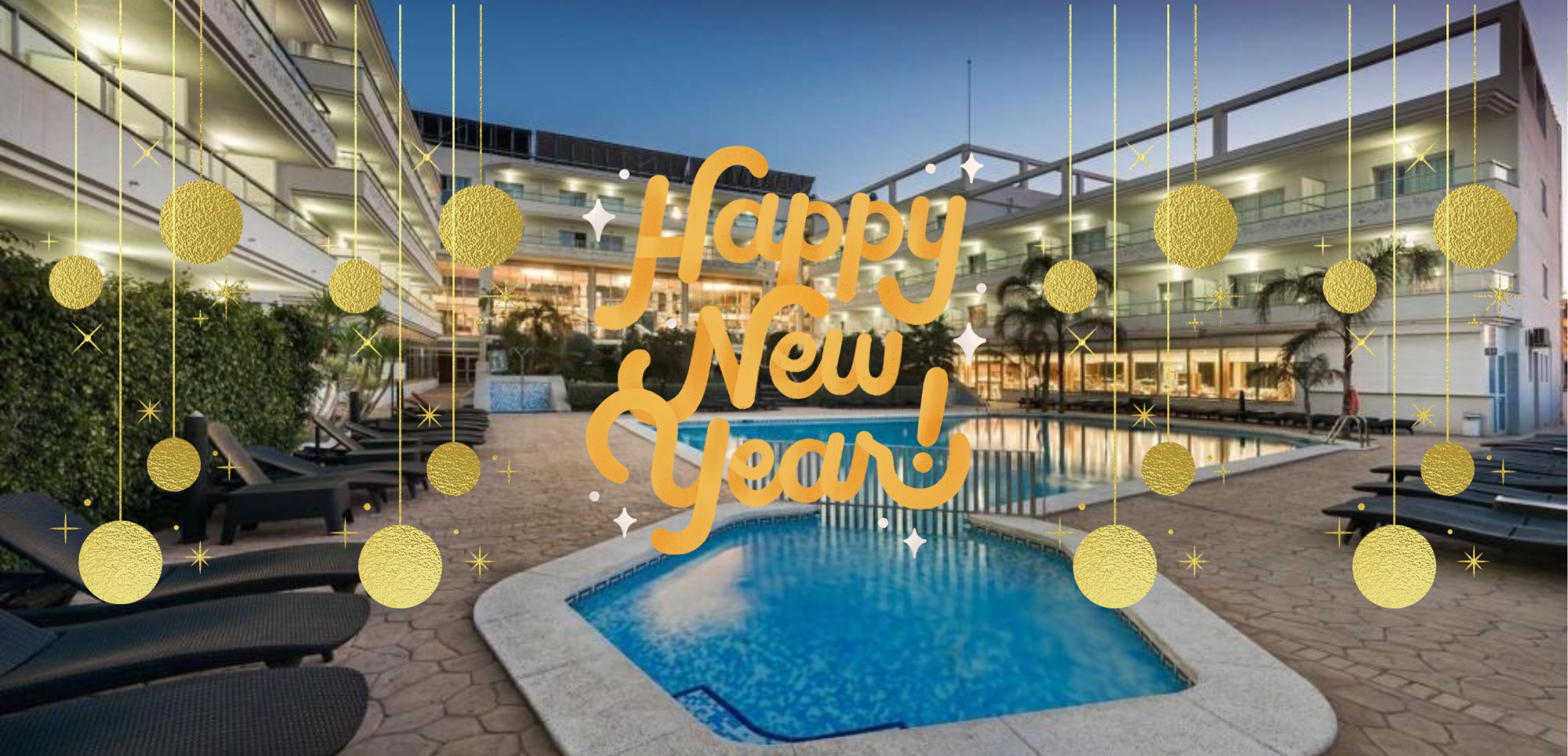 Escapada Fin de Año «Hotel Sun Palace & Spa 4*» con Gala servida en mesa y Bus a Alfaz del Pi, Alicante