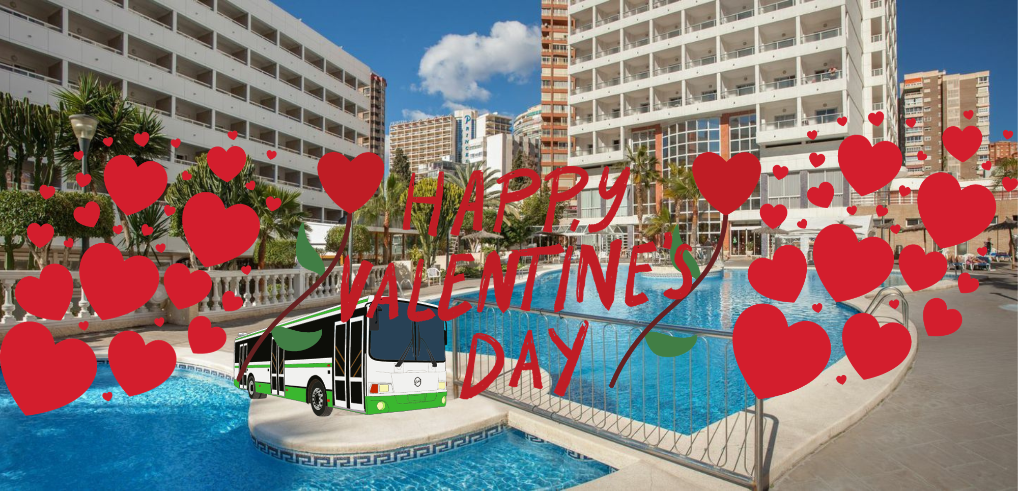 Escapada San Valentín «Hotel Poseidon Resort 3*» con Bus a Benidorm, Alicante
